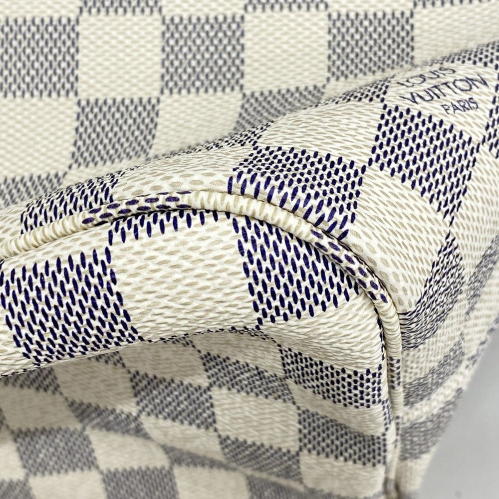 LOUIS VUITTON White Damier Neverfull MM Tote Bag - Picture 6 of 9